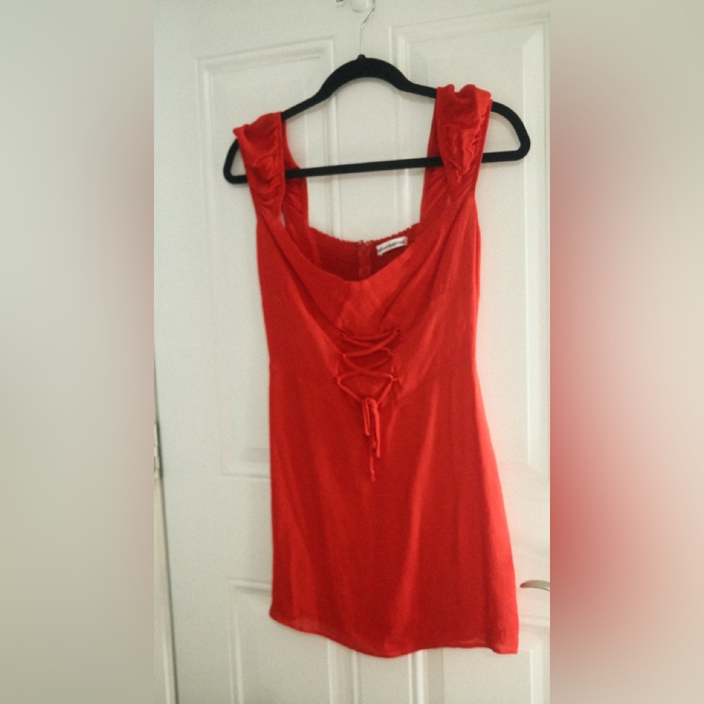 Reformation Vibrant Red Dress